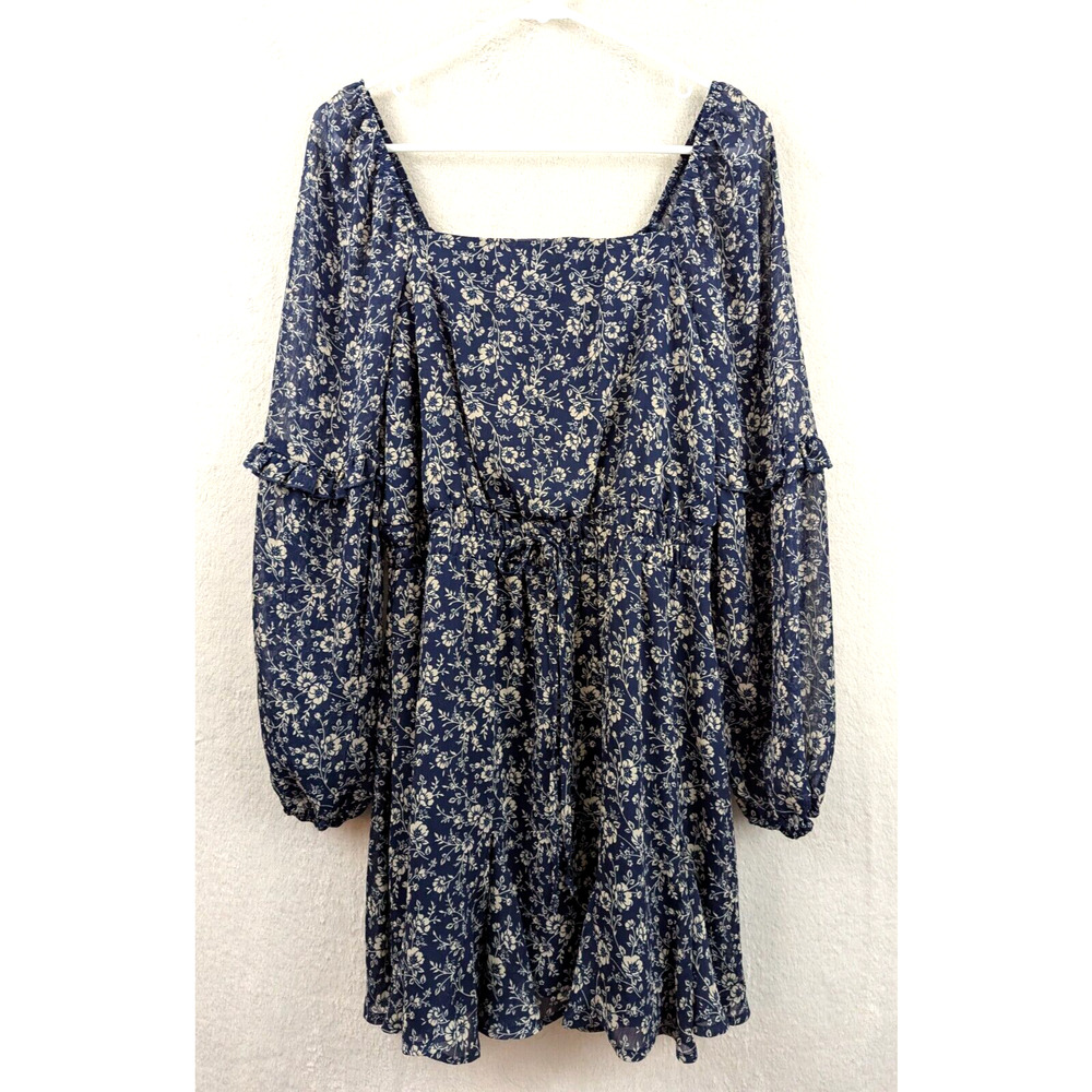 Altar'd State Blue Floral Mini Dress